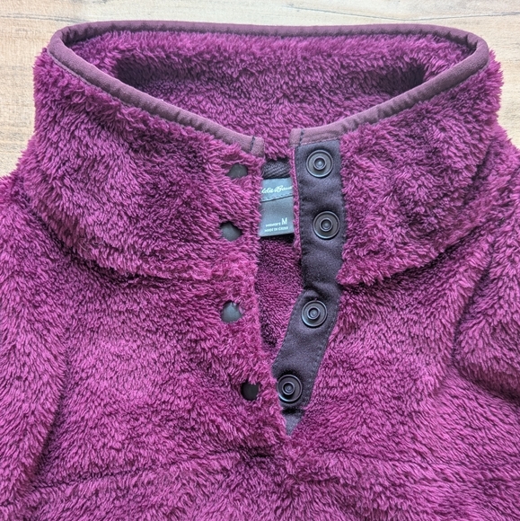 Eddie Bauer Sherpa Fleece Pullover - Size M - Picture 3 of 6